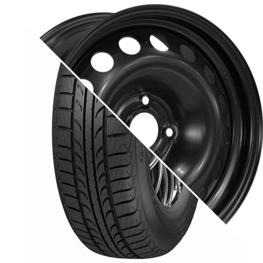 Шина с диском в сборе Tunga Zodiak 2 PS-7 185/65 R15 92T + Magnetto 15001 Black 4*100 6xR15 ET50 DIA60.1