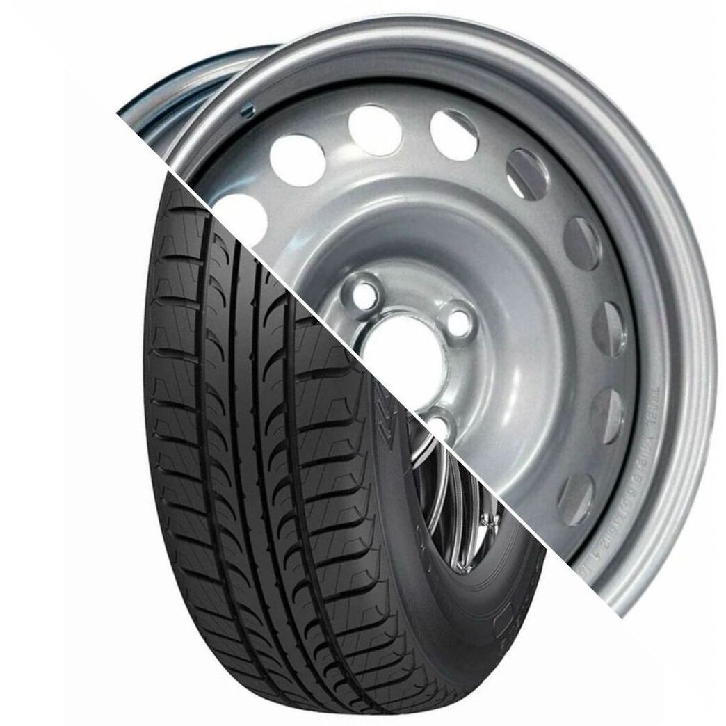 Шина с диском в сборе Tunga Zodiak 2 PS-7 185/65 R15 92T + Trebl 8114 (new D5) P Silver 4*100 6xR15 ET48 DIA54.1 (без упаковки)