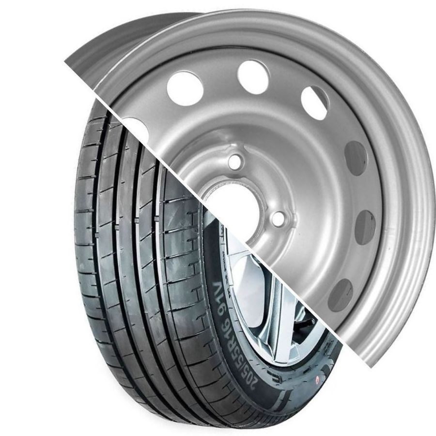 Шина с диском в сборе Massimo OTTIMA PLUS 185/65 R15 88H + ТЗСК Логан II Серебристый 4*100 6xR15 ET40 DIA60.1
