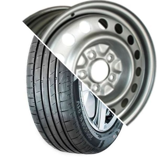 Шина с диском в сборе Massimo OTTIMA PLUS 185/65 R15 88H + Trebl 64A50C P Silver 4*100 6xR15 ET50 DIA60.1 (без упаковки)