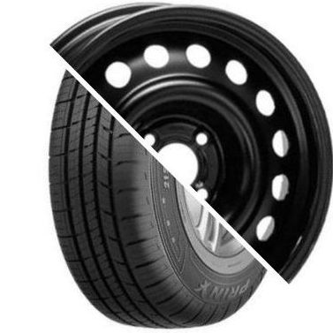 Шина с диском в сборе Prinx HH2 HiCity 185/65 R15 88H + Magnetto 15002 AM Black 4*100 6xR15 ET40 DIA60.1