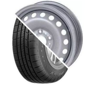 Шина с диском в сборе Prinx HH2 HiCity 185/65 R15 88H + Magnetto 15009 AM Silver 4*100 6xR15 ET50 DIA60.1 Lada Vesta