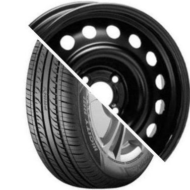 Шина с диском в сборе Prinx HH1 HiCity 185/65 R15 88H + Magnetto 15002 AM Black 4*100 6xR15 ET40 DIA60.1