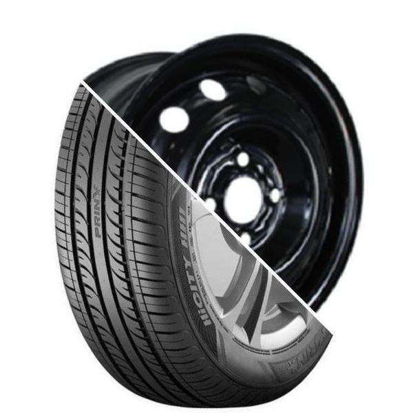 Шина с диском в сборе Prinx HH1 HiCity 185/65 R15 88H + Trebl 64A50C Black 4*100 6xR15 ET50 DIA60.1