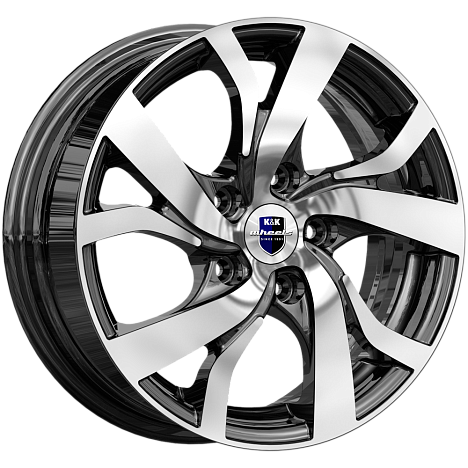 K&K Палермо Алмаз Черный 5*105 6.5xR16 ET38 DIA56.6 (KC607)