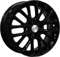 Khomen KHW1506 Black 4*100 6xR15 ET45 DIA56.6