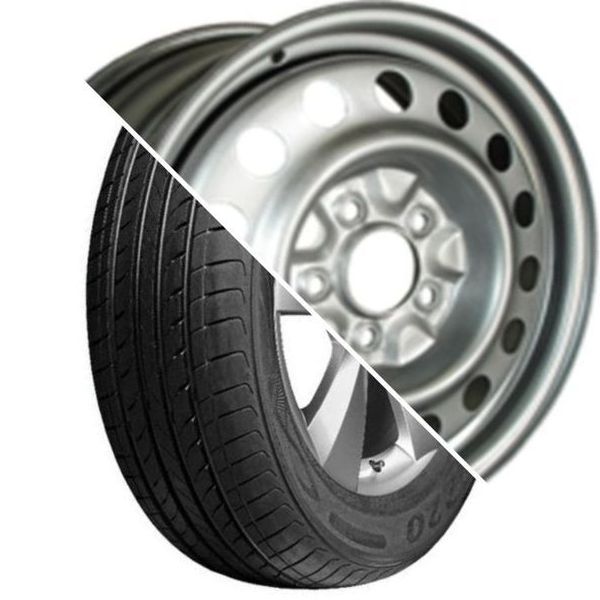 Шина с диском в сборе Bars UZ220 185/65 R15 88H + Trebl X40915 P Silver 4*100 6xR15 ET40 DIA60.1 (без упаковки)