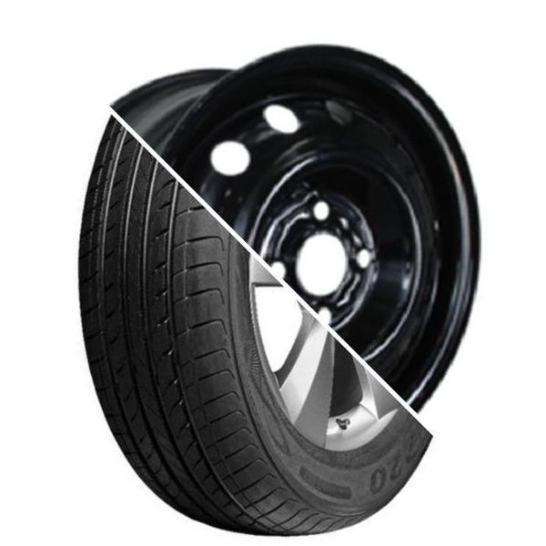 Шина с диском в сборе Bars UZ220 185/65 R15 88H + Trebl 64A50C P Black 4*100 6xR15 ET50 DIA60.1 (без упаковки)