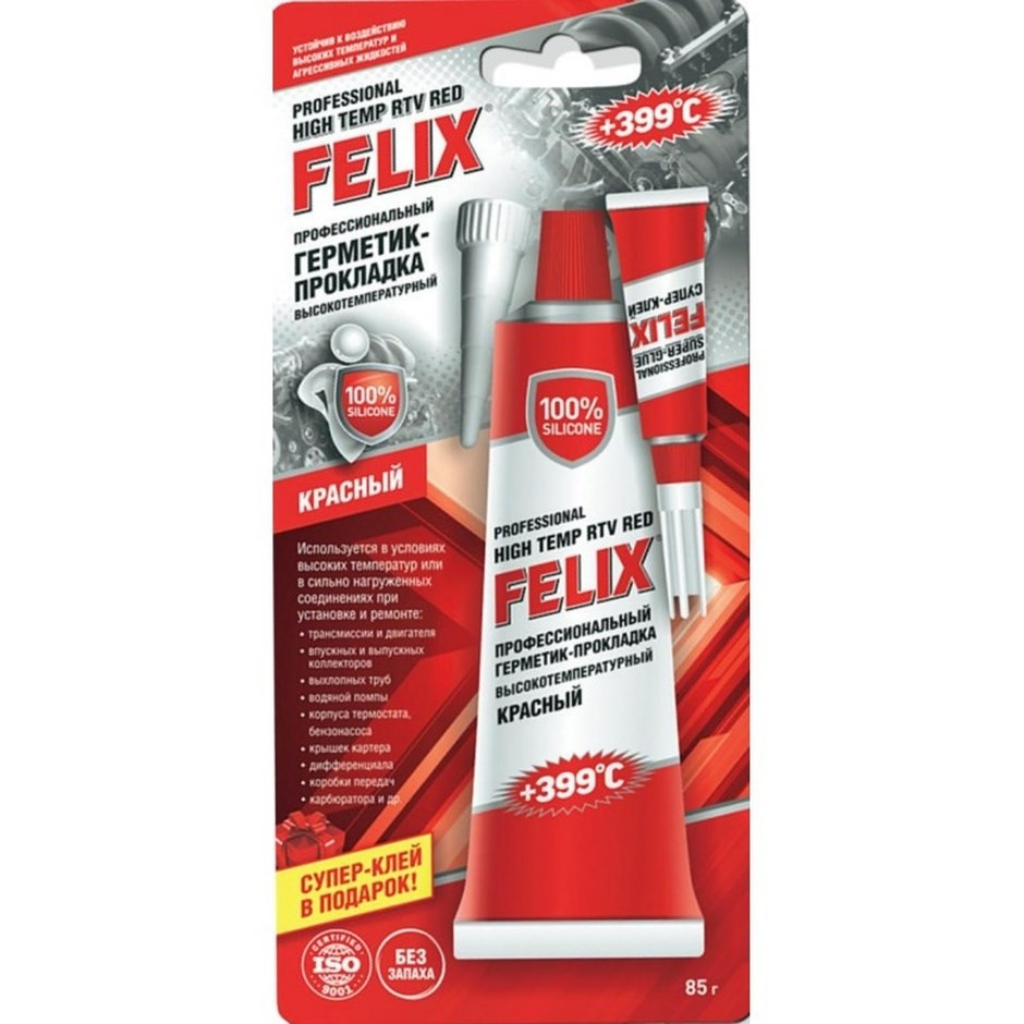 FELIX Герметик-прокладка профессиональный (красный) 85г (411040057)