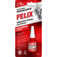 FELIX Профессиональный фиксатор резьбы (анаэробный неразъемный красный) 6мл (411040115)