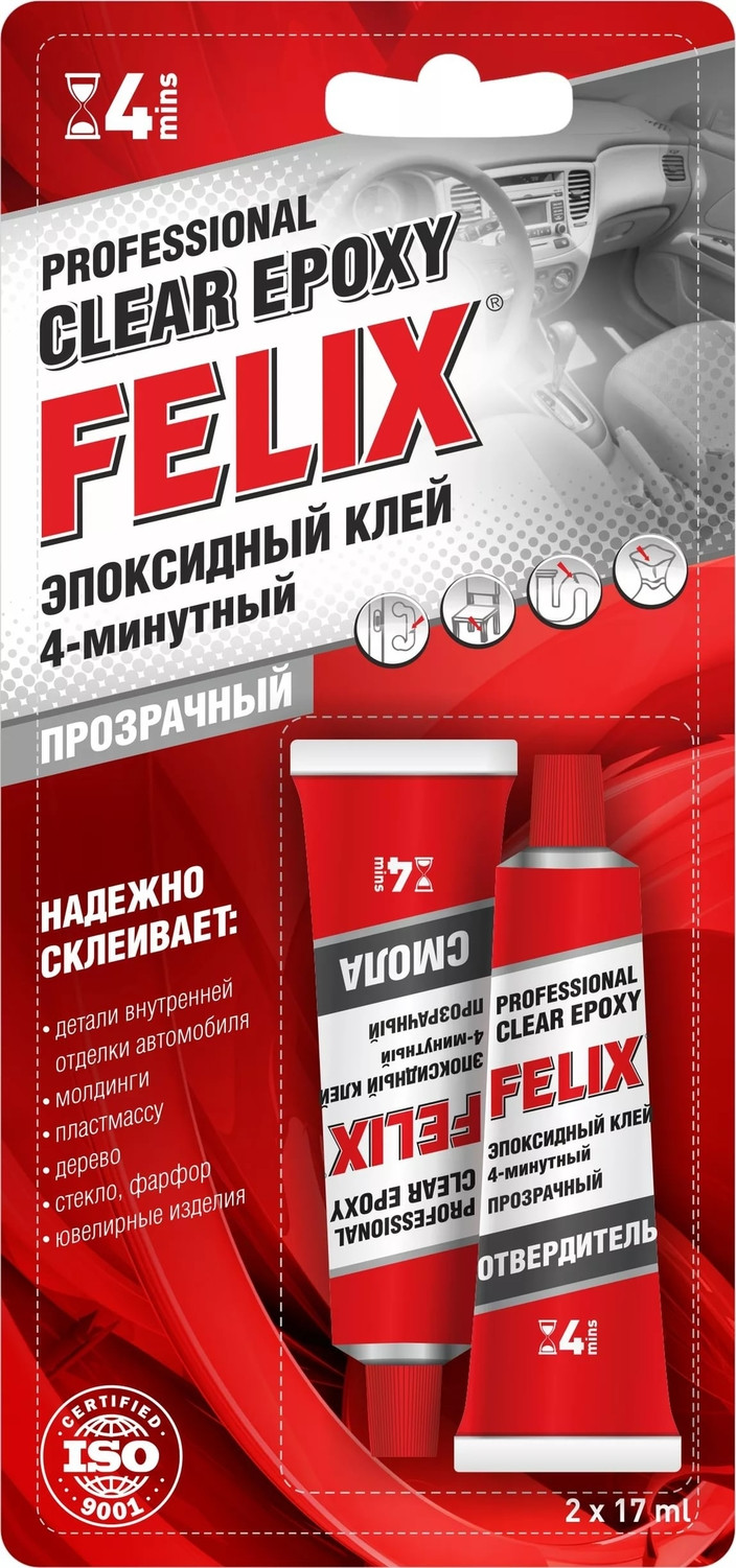 FELIX Клей профессиональный эпоксидный(прозрачный)(411040064)