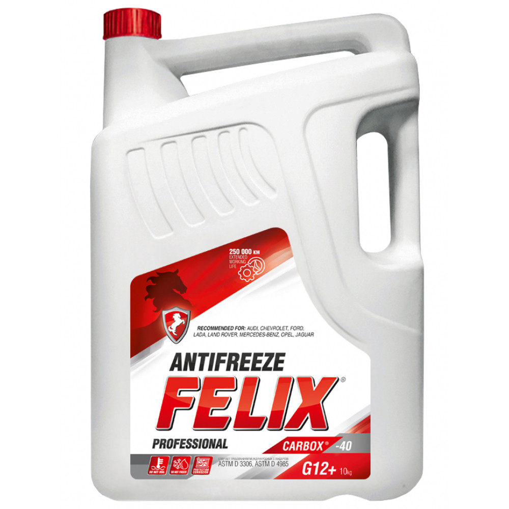 Антифриз FELIX CARBOX-40 G12 (красный) 10кг (430206020)
