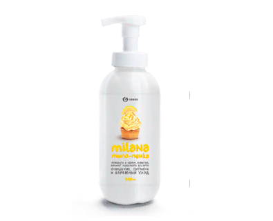 Grass Мыло-пенка "Milana" Лимонный пирог 500 мл