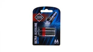 AWM Пальчиковые щелочные батарейки AA LR6 1,5 V блистер (комплект 2шт)(411090001)