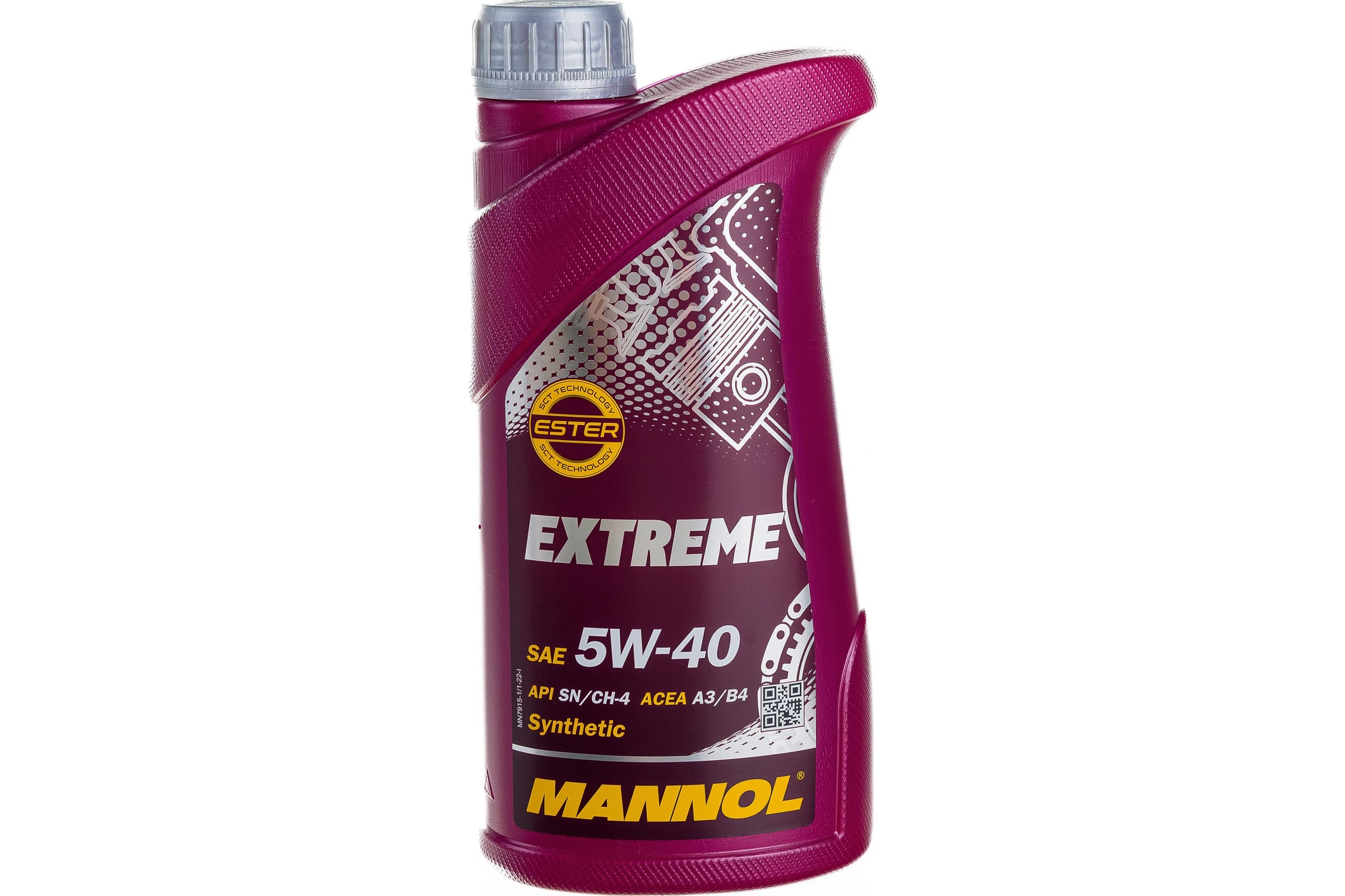 Масло моторное синт. Mannol 5W40 1020 Extreme SAE API SN/CF (7915) 1л