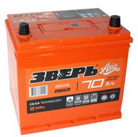АКБ Зверь о.п.R+ 70a/h Азия B13(нижн.кр)