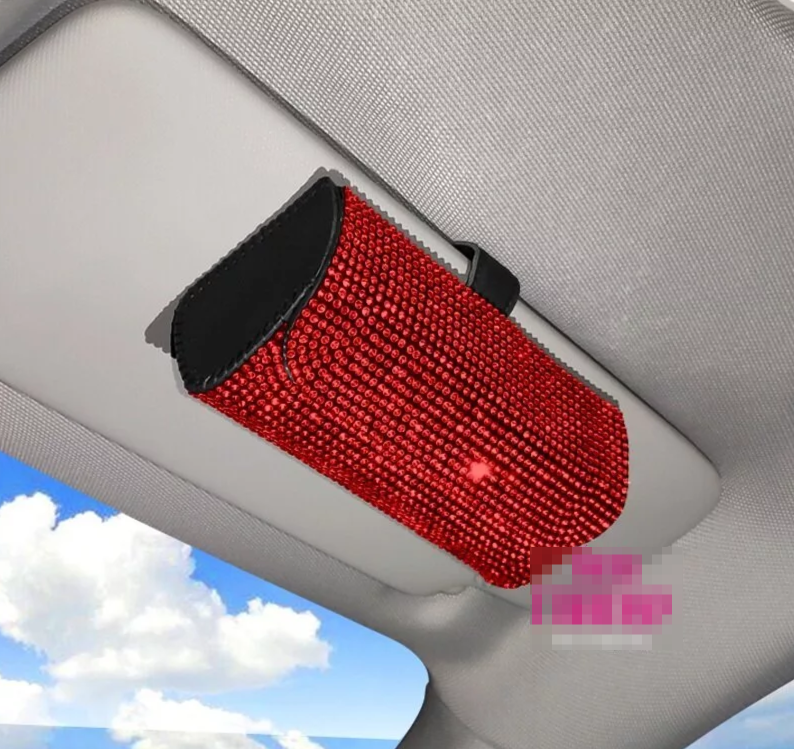 Футляр для очков красные стразы (Цвет)